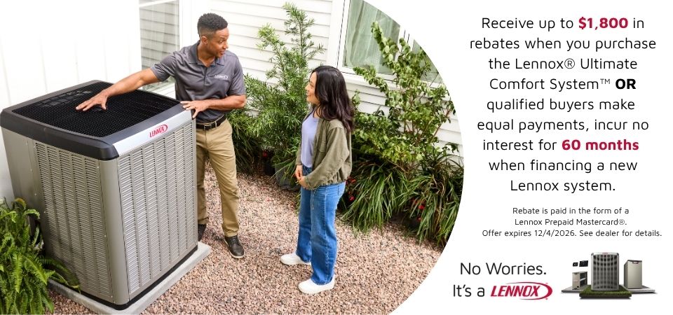 Lennox rebate or financing offer